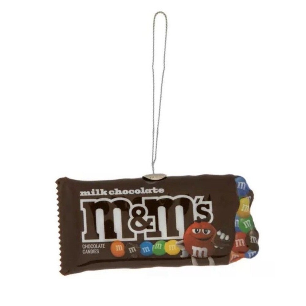 Ruz Package of M&Ms Candy Plastic Christmas Ornament - Picture 4 of 4